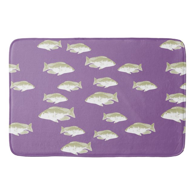 Alfombrilla De Baño Pescado morado (Anverso)