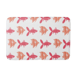 Alfombrilla De Baño Pescado Natando Pescado Gráfico Rosa en cualquier 