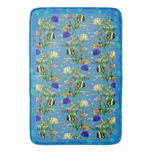 Alfombrilla De Baño Pescados tropicales
