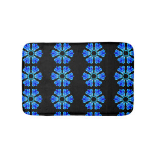 Alfombrilla De Baño Pétalos azules
