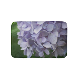 Alfombrilla De Baño Pétalos de flores de hidrangea azul