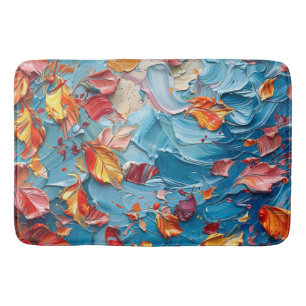 Alfombrilla De Baño Pétalos en Movimiento – Floral Abstracto Expresivo