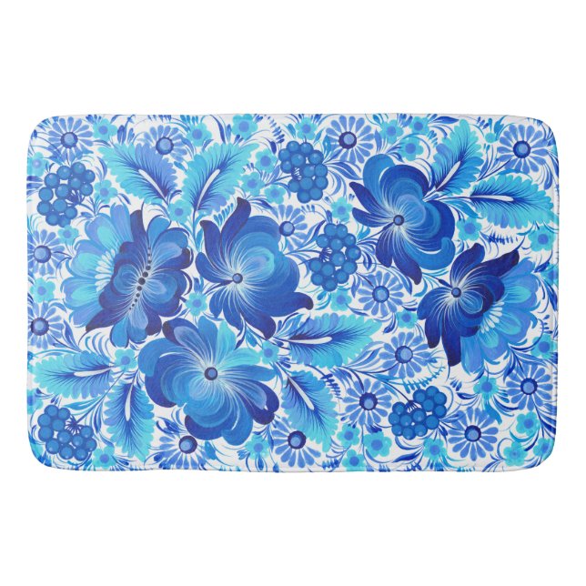 Alfombrilla De Baño Petrikivka Ukrainian traditional folk art. (Anverso)