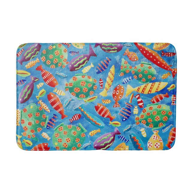Alfombrilla De Baño Pez Tropical (Anverso)