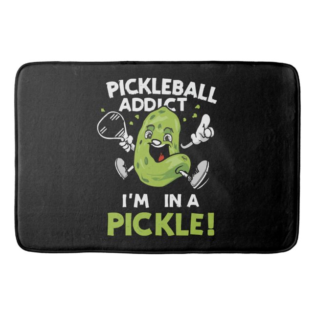 Alfombrilla De Baño Pickleball Divertido (Anverso)