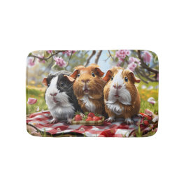 Alfombrilla De Baño Picnic De Cerdo De Guinea