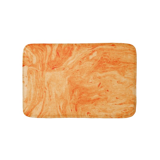 Alfombrilla De Baño Piedra De Mármol naranja Y Amarillo (Anverso)