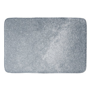 Alfombrilla De Baño Piedra de plata Gary Purpurina de Mármol de oro mo