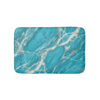 Alfombrilla De Baño Piedra Turquesa Mármol Estilo Elegante Limpio