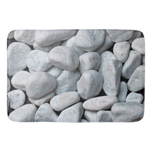 Alfombrilla De Baño Piedras blancas grandes