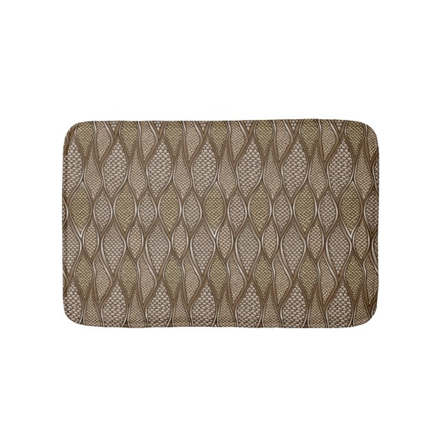 Alfombrilla De Baño Piel de serpiente estilizada (Anverso)
