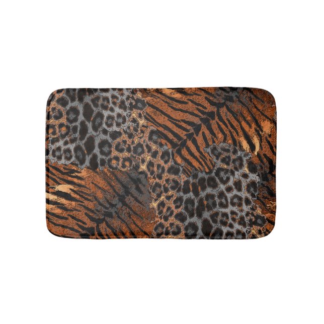 Alfombrilla De Baño Piel de tigre leopardo (Anverso)