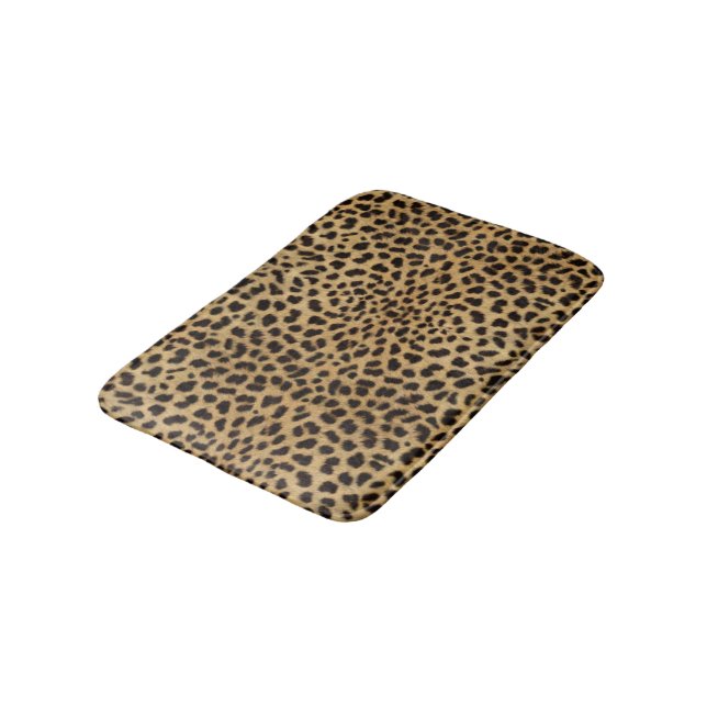 Alfombrilla De Baño Piel del punto del leopardo (Angular)
