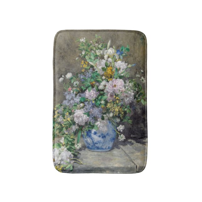 Alfombrilla De Baño Pierre-Auguste Renoir - Bouquet de primavera (Frente vertical)