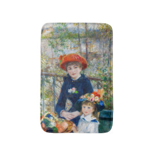 Alfombrilla De Baño Pierre-Auguste Renoir - Dos hermanas en la terraza