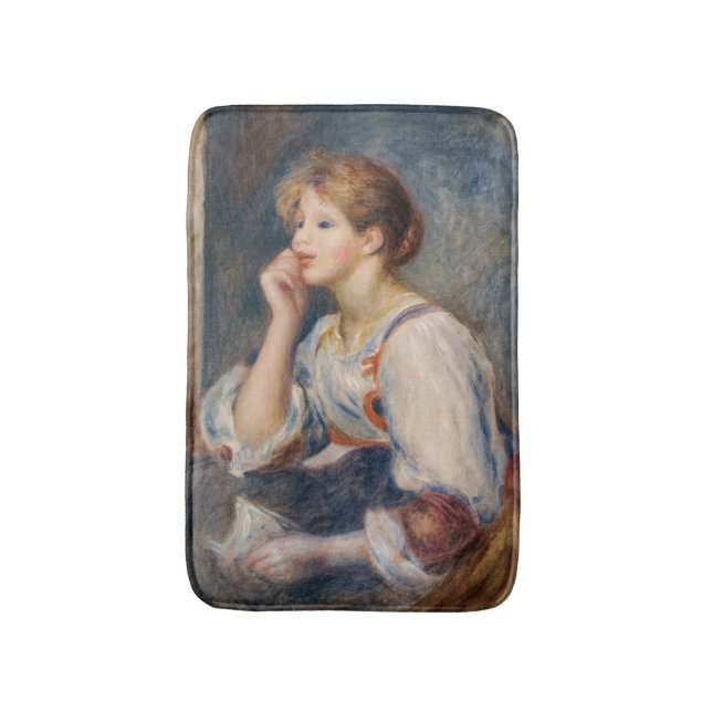 Alfombrilla De Baño Pierre-Auguste Renoir - Mujer con carta (Frente vertical)