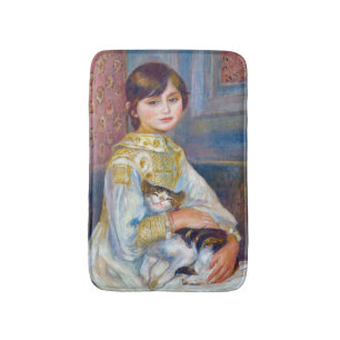 Alfombrilla De Baño Pierre-Auguste Renoir - Niño con gato