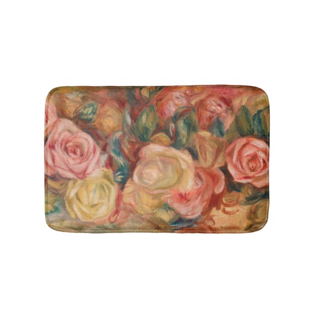 Alfombrilla De Baño Pierre-Auguste Renoir - Rosas (Anverso)