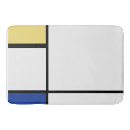 Alfombrilla De Baño Piet Mondrian - Resumen geométrico de la composici