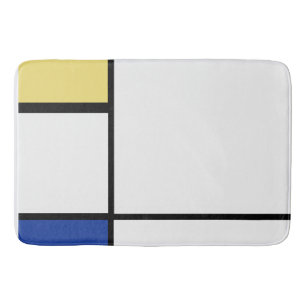 Alfombrilla De Baño Piet Mondrian - Resumen geométrico de la composici