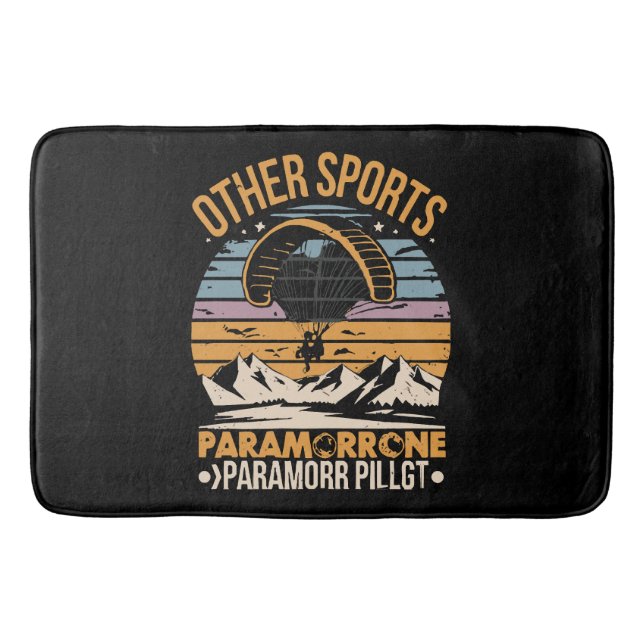 Alfombrilla De Baño Piloto de paramotor paramotoring (Anverso)