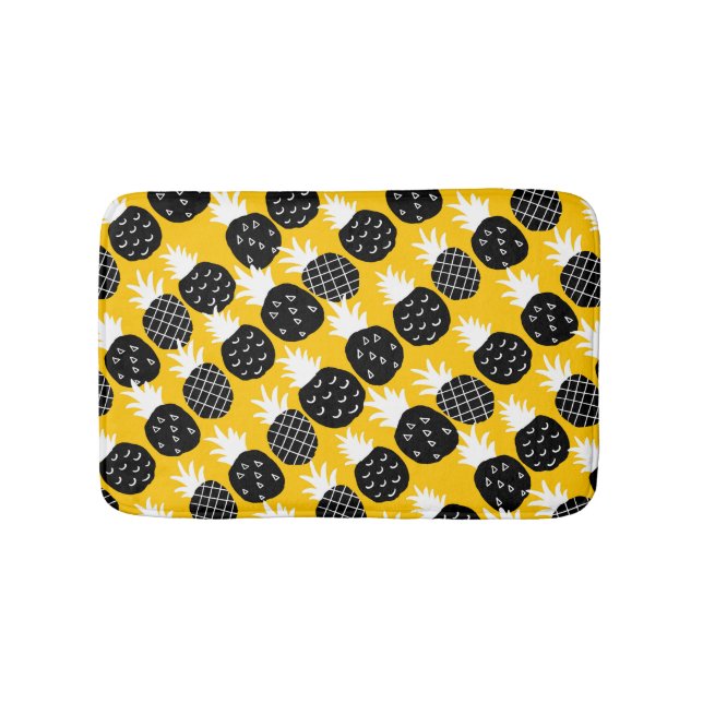 Alfombrilla De Baño Piña negra (Anverso)