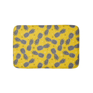 Alfombrilla De Baño Piñas Con Oro