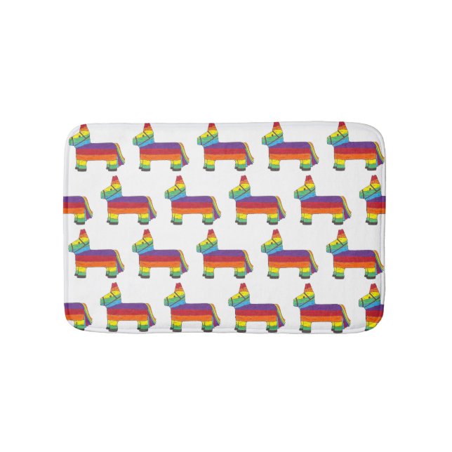 Alfombrilla De Baño Piñata cinco de mayo Fiesta animal (Anverso)