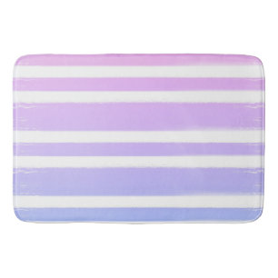 Alfombrilla De Baño Pincel de pintura azul púrpura rosa pastel