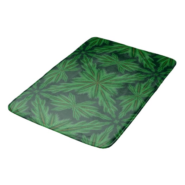 Alfombrilla De Baño Pine Mandala Forest Bath Mat (Angular)