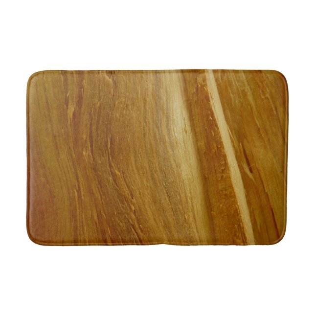 Alfombrilla De Baño Pine Wood II Faux Wooden Textura (Anverso)