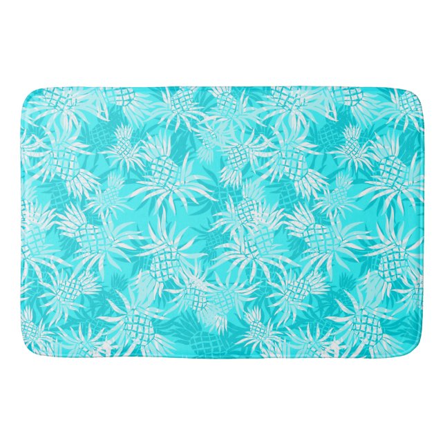 Alfombrilla De Baño Pineapple Camo Hawai Tropical (Anverso)