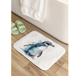 Alfombrilla De Baño Pingüino acuático de Azure Ártico