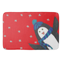 Alfombrilla De Baño Pingüino de invierno