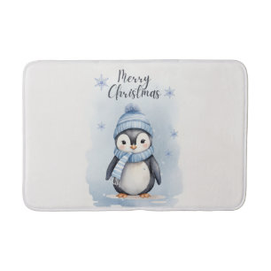Alfombrilla De Baño "Pingüino lindo"