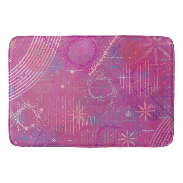 Alfombrilla De Baño Pink Dreams Abstract  (Anverso)