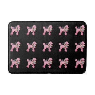 Alfombrilla De Baño Pink French Poodle
