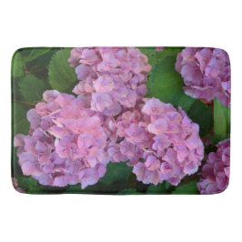 Alfombrilla De Baño Pink Hortensia hidrangea flores