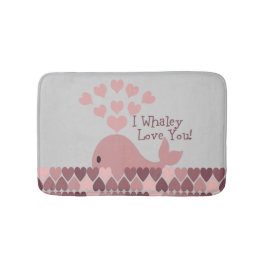 Alfombrilla De Baño Pink I Whaley Te Ama!