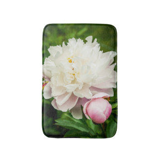 Alfombrilla De Baño Pink Peony Garden Flowers