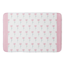 Pink Tulip Floral Minimalista Sencillo Giro Cuto