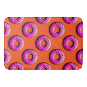 Alfombrilla De Baño Pinky Donut con rociadores coloridos + tus ideas