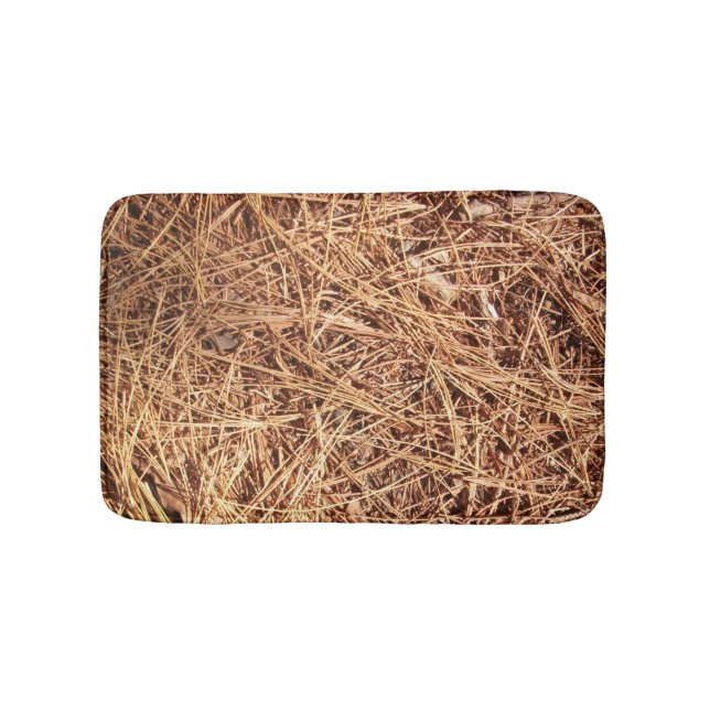 Alfombrilla De Baño Pino Suelo Forestal, Agujas De Pino (Anverso)