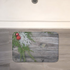 Alfombrilla De Baño Pino Y Navidades De Madera Depurada Mat Bath