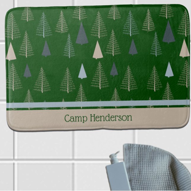 Alfombrilla De Baño Pinos primarios sobre el verde (Subido por el creador)