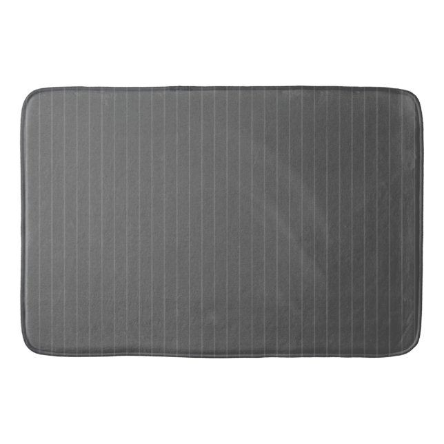 Alfombrilla De Baño Pinstripes grises (Anverso)