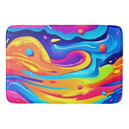 Alfombrilla De Baño Pintar cósmicamente Swirls