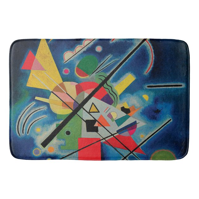 Alfombrilla De Baño Pintura azul de Wassily Kandinsky (Anverso)