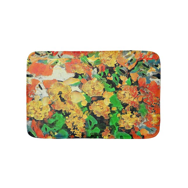 Alfombrilla De Baño Pintura de aceite retro: Monet Van Gogh (Anverso)