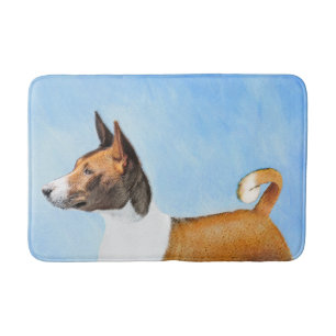 Alfombrilla De Baño Pintura de Basenji - Arte original muy bonito